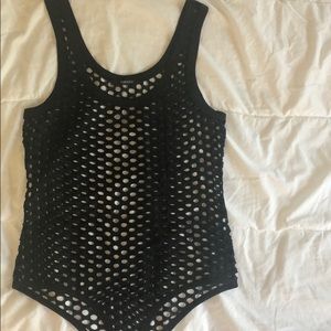 Fishnet bodysuit
